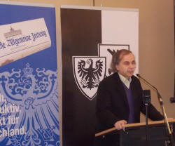  Dr. Mario Kandil referiert über das Verhältnis Deutschland-Rußland - wie würde Bismarck es heute sehen.